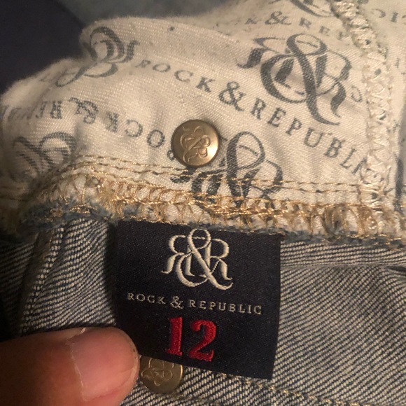 Rock & Republic cropped ankle jeans Size 12 - Picture 3 of 3